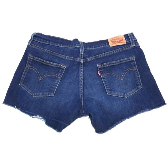 LEVIS blue jean denim cut off shorts set of 5 various lengths woman's size 29 - Picture 5 of 6
